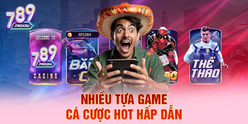 Đa dạng các tựa game cá cược tại 123bet